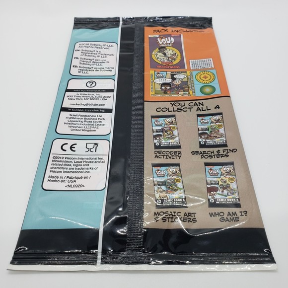 Subway Nickelodeon Kids THE LOUD HOUSE Comic Book with Decoder Activity, NEW - Picture 3 of 4